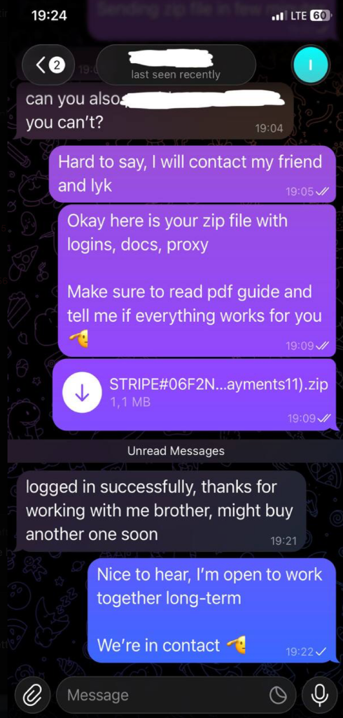 Telegram Handover Proof 2