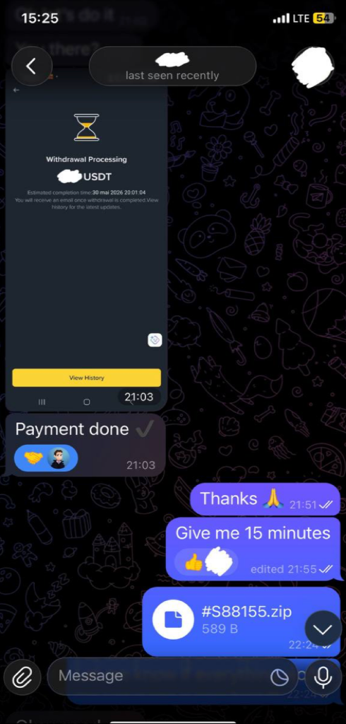 Telegram Handover Proof 4